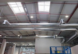 Instalación térmica en nave comercial.