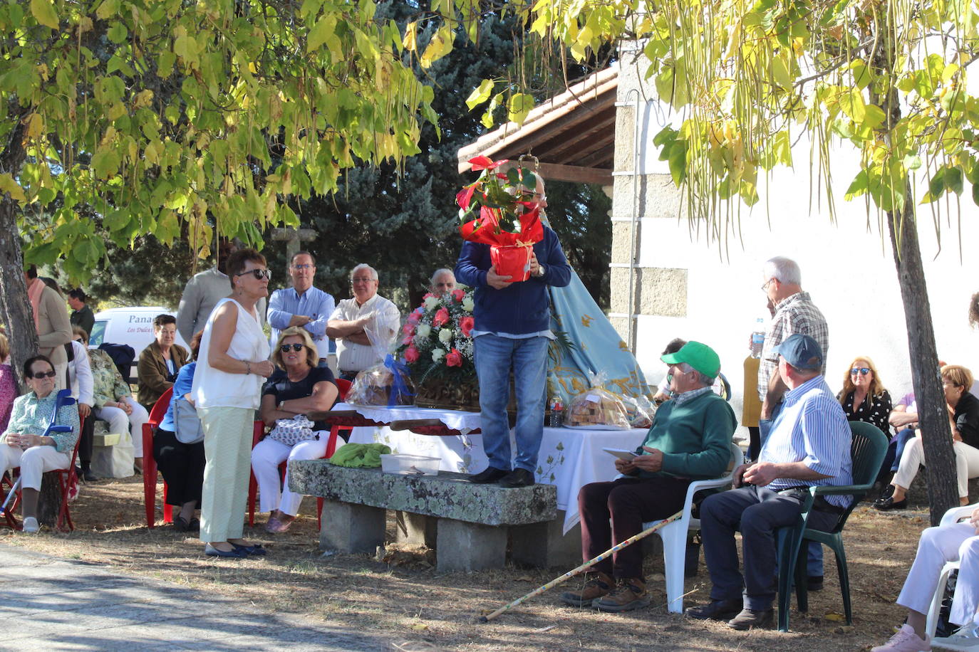 Ofrendas de devoción a la Virgen de la Yedra