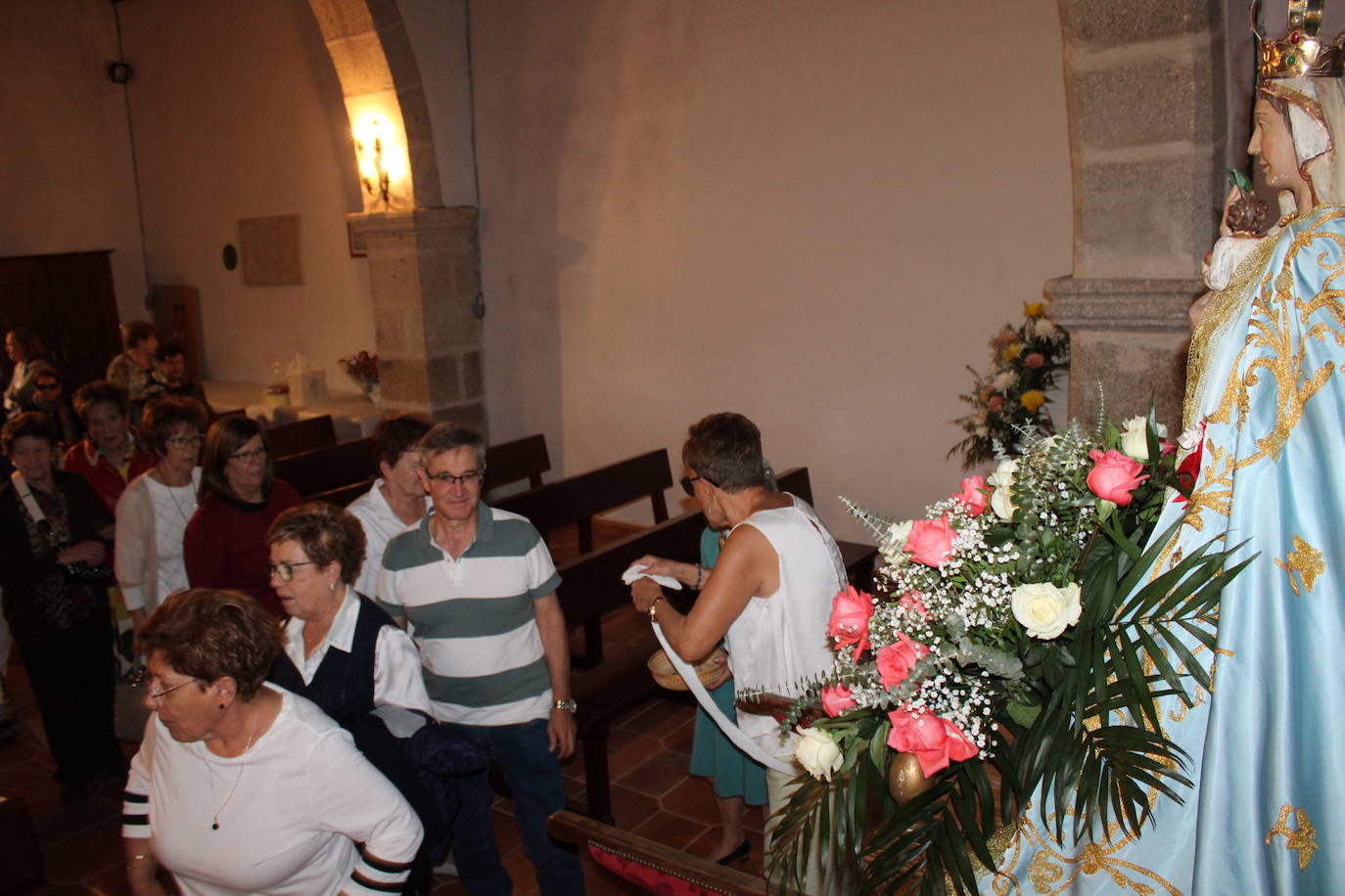 Ofrendas de devoción a la Virgen de la Yedra