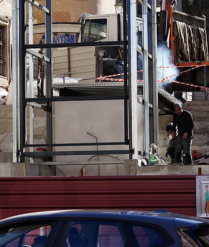 Imagen secundaria 2 - Arranca la fase definitiva de la obra del ascensor urbano en Gran Vía