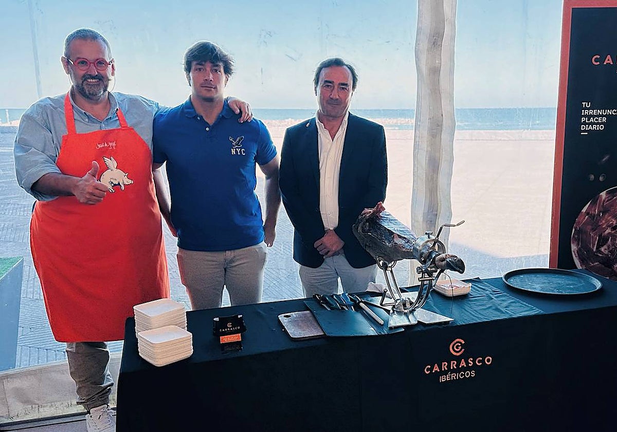 Guillermo y Tanacho Carrasco han presentado su exclusivo Jamón Solera Carrasco Edición Limitada 2021, acompañados de su embajador de marca, David de Jorge.