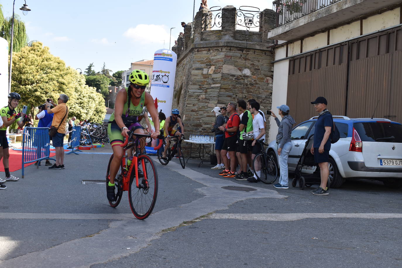 Una de las participantes del triatlón que se celebró en el mes de julio.