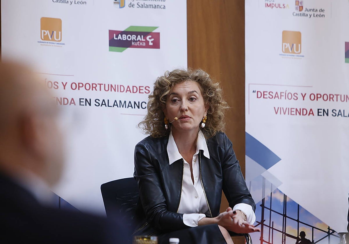 La directora general de Vivienda, María Pardo, en el Foro GACETA de Vivienda.