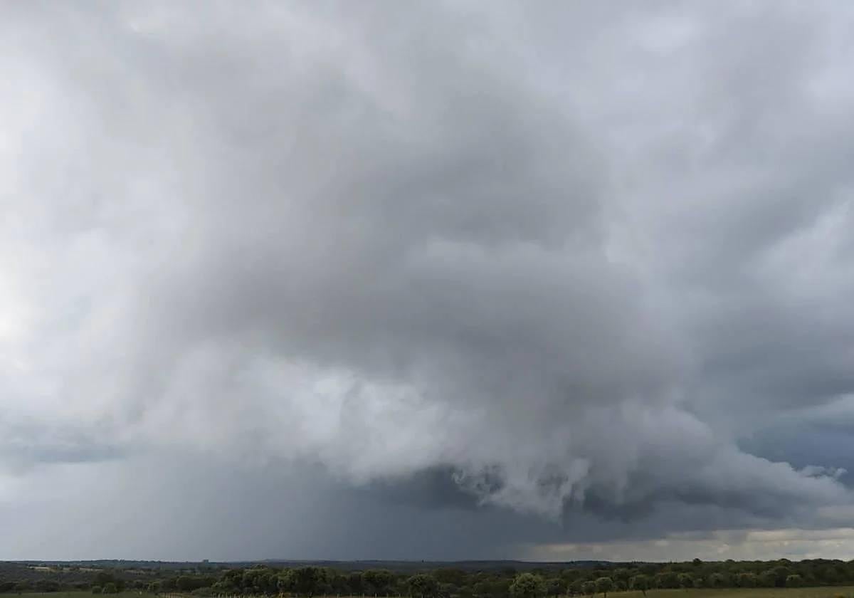 Imagen de una tormenta que tuvo lugar en Salamanca el pasado mes de mayo tomada por Florencio Rodríguez Vallejo.