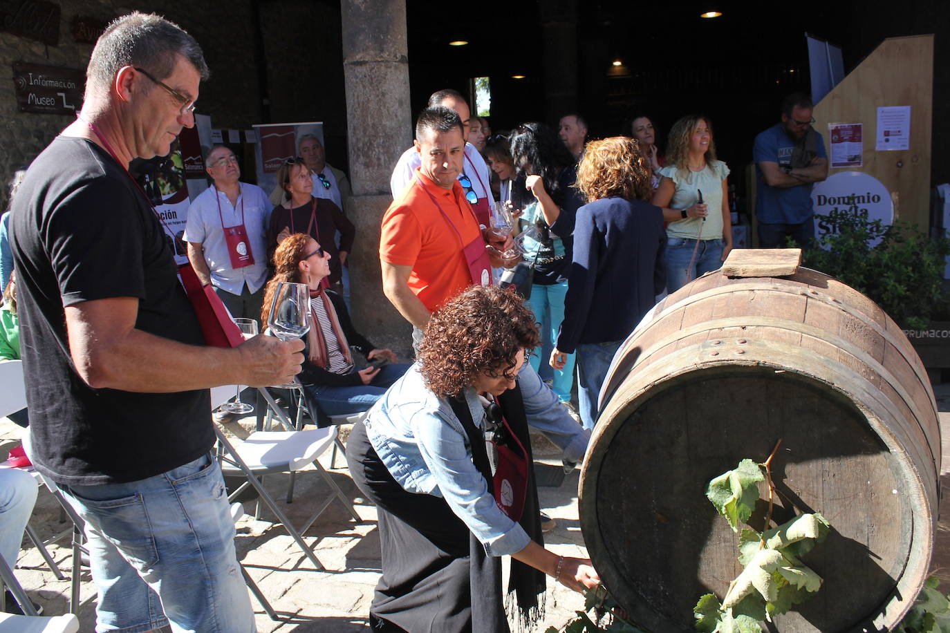 San Martín del Castañar brinda por el vino de la provincia en la XII Fiesta de la Vendimia
