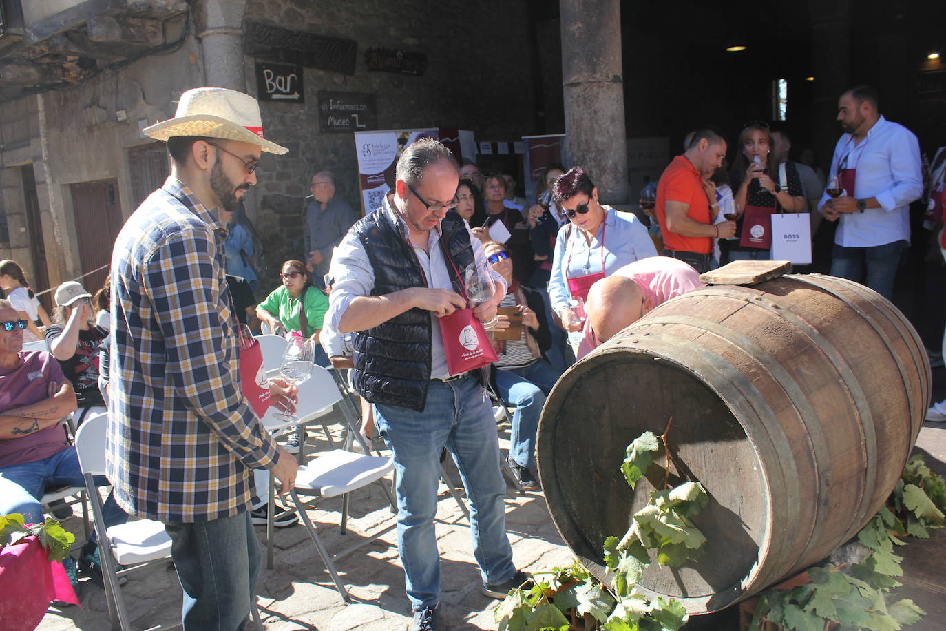 San Martín del Castañar brinda por el vino de la provincia en la XII Fiesta de la Vendimia