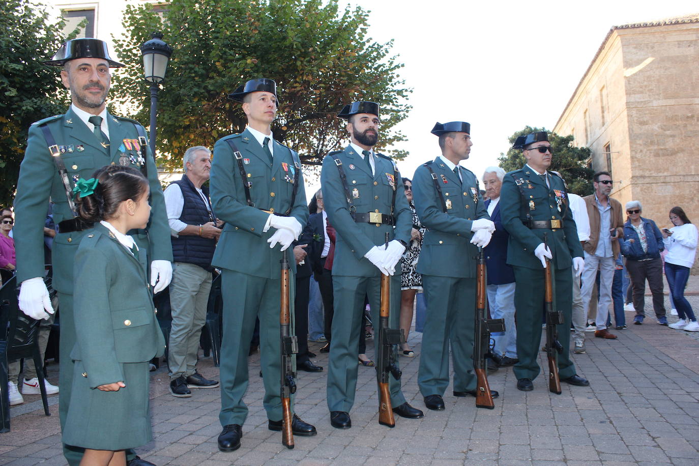 Solemnidad y fidelidad a la bandera, en los actos de la Guardia Civil de Ciudad Rodrigo