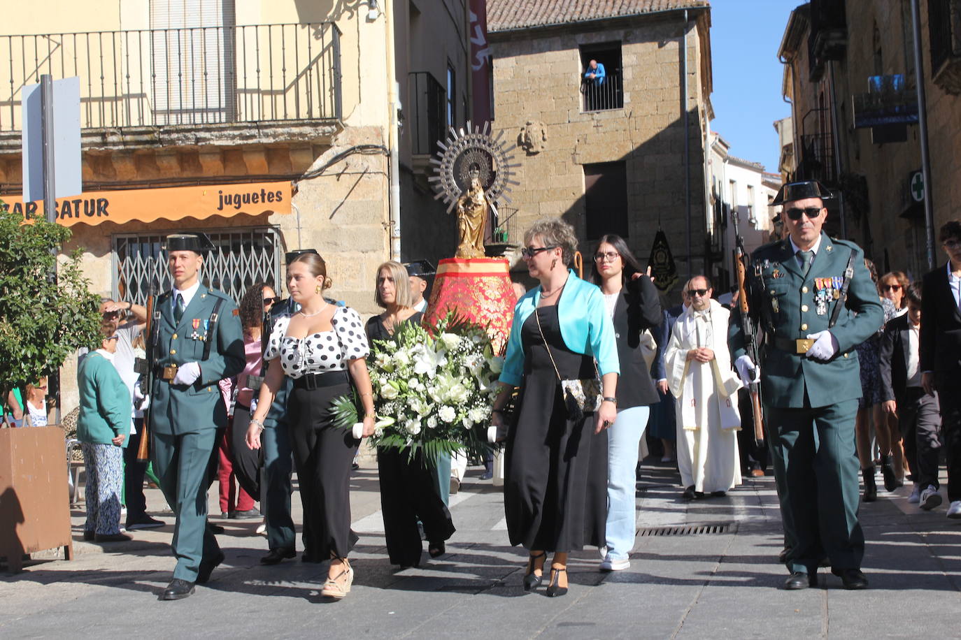 Solemnidad y fidelidad a la bandera, en los actos de la Guardia Civil de Ciudad Rodrigo