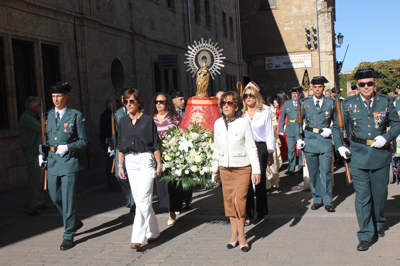 Solemnidad y fidelidad a la bandera, en los actos de la Guardia Civil de Ciudad Rodrigo