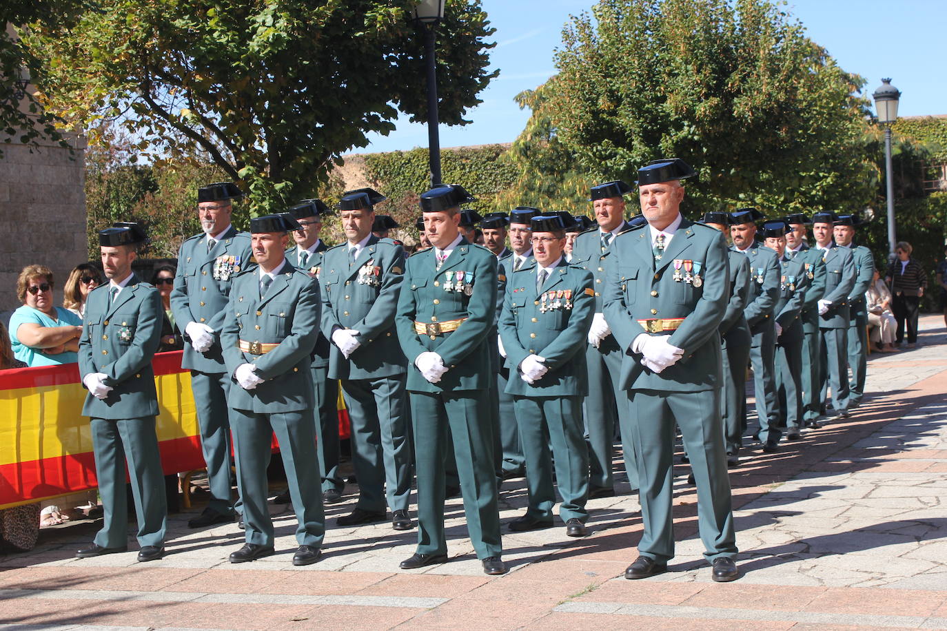 Solemnidad y fidelidad a la bandera, en los actos de la Guardia Civil de Ciudad Rodrigo
