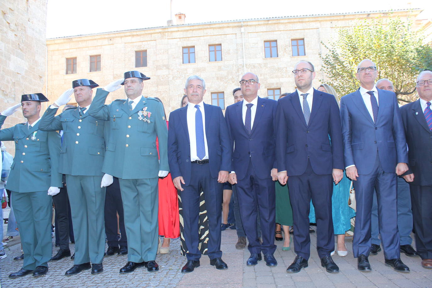 Solemnidad y fidelidad a la bandera, en los actos de la Guardia Civil de Ciudad Rodrigo