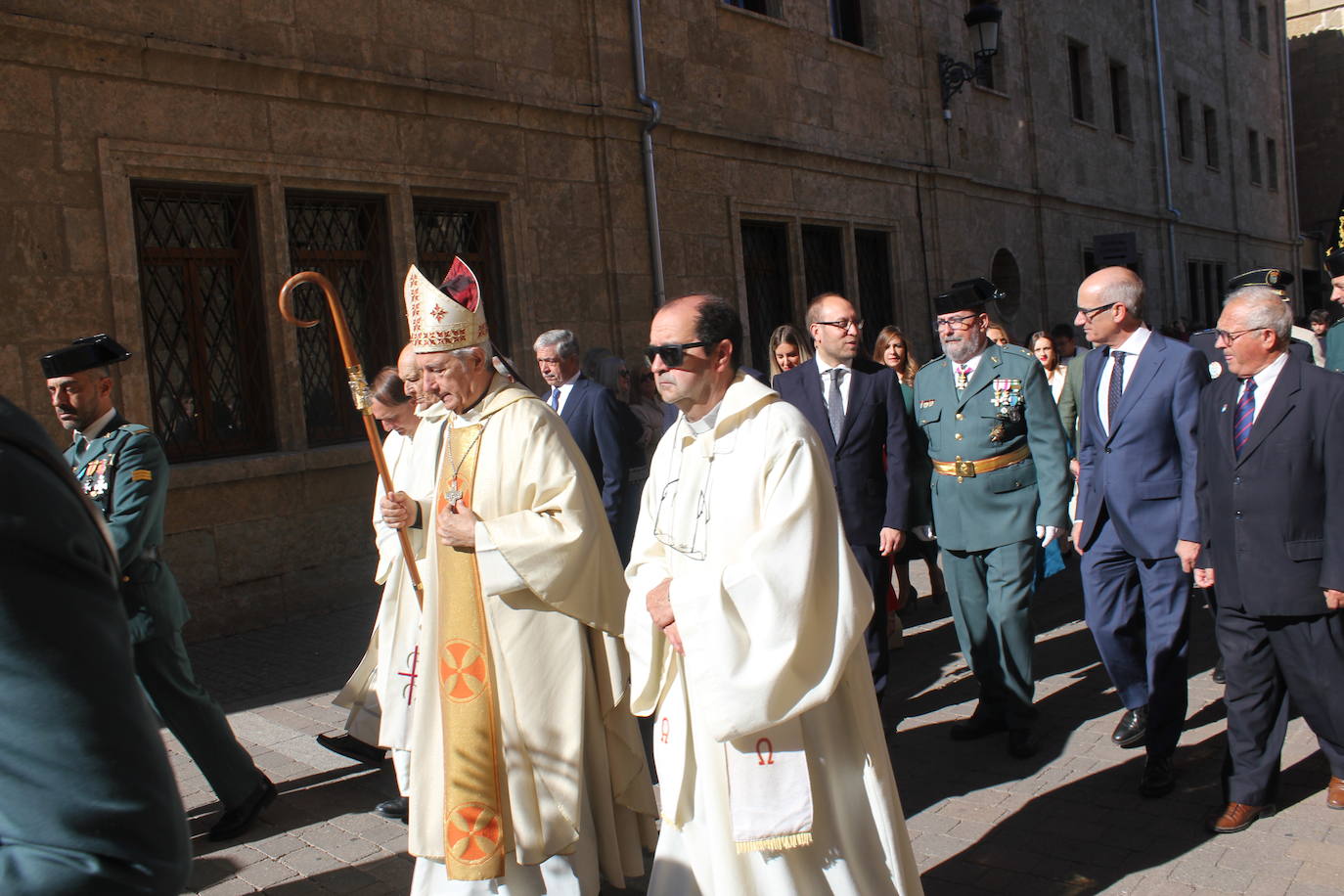 Solemnidad y fidelidad a la bandera, en los actos de la Guardia Civil de Ciudad Rodrigo
