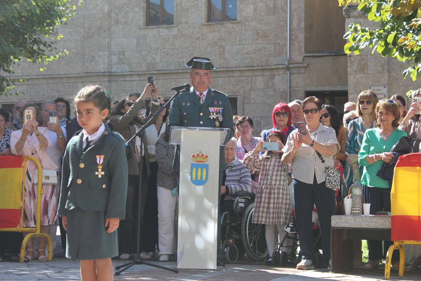 Solemnidad y fidelidad a la bandera, en los actos de la Guardia Civil de Ciudad Rodrigo