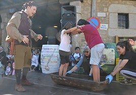 El momento de la pisada de la uva ha sido uno de los más gratificantes