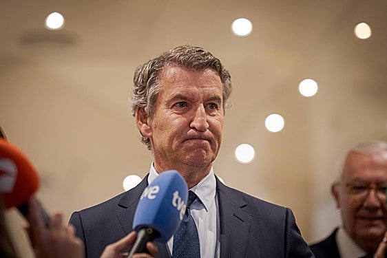 El líder del PP, Alberto Núñez Feijóo.