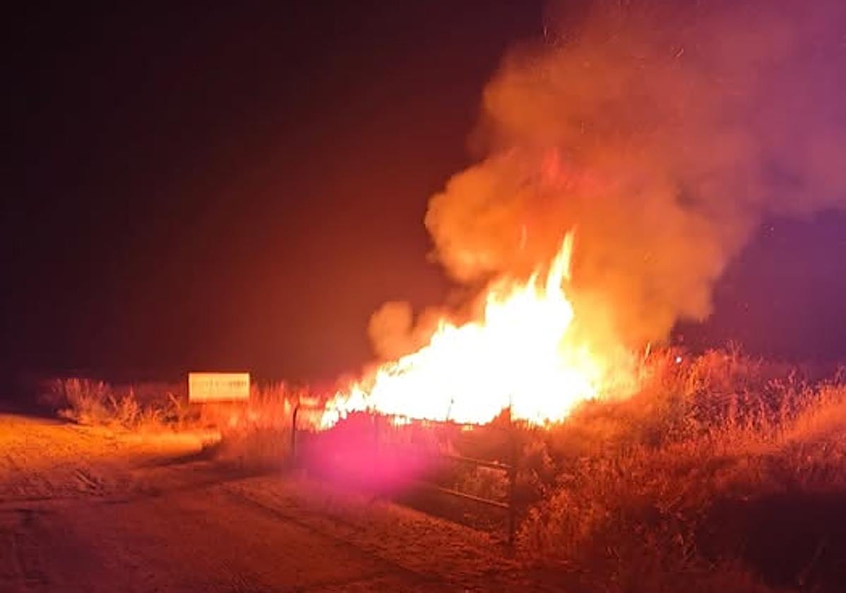 Imagen del incendio.