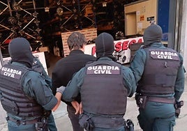 Momento de la detención.