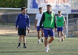 Dani Hernández durante la sesión de tabajo de ayer en El Tori