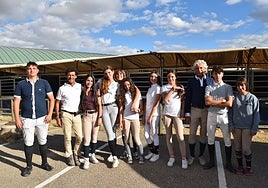 Componentes del Centro Ecuestre de Salamanca en Valladolid.