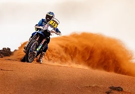 Lorenzo Santolino, durante la etapa de este jueves.