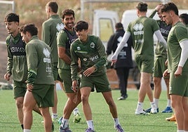 Entrenamiento de Unionistas este jueves en el anexo al Reina Sofía.