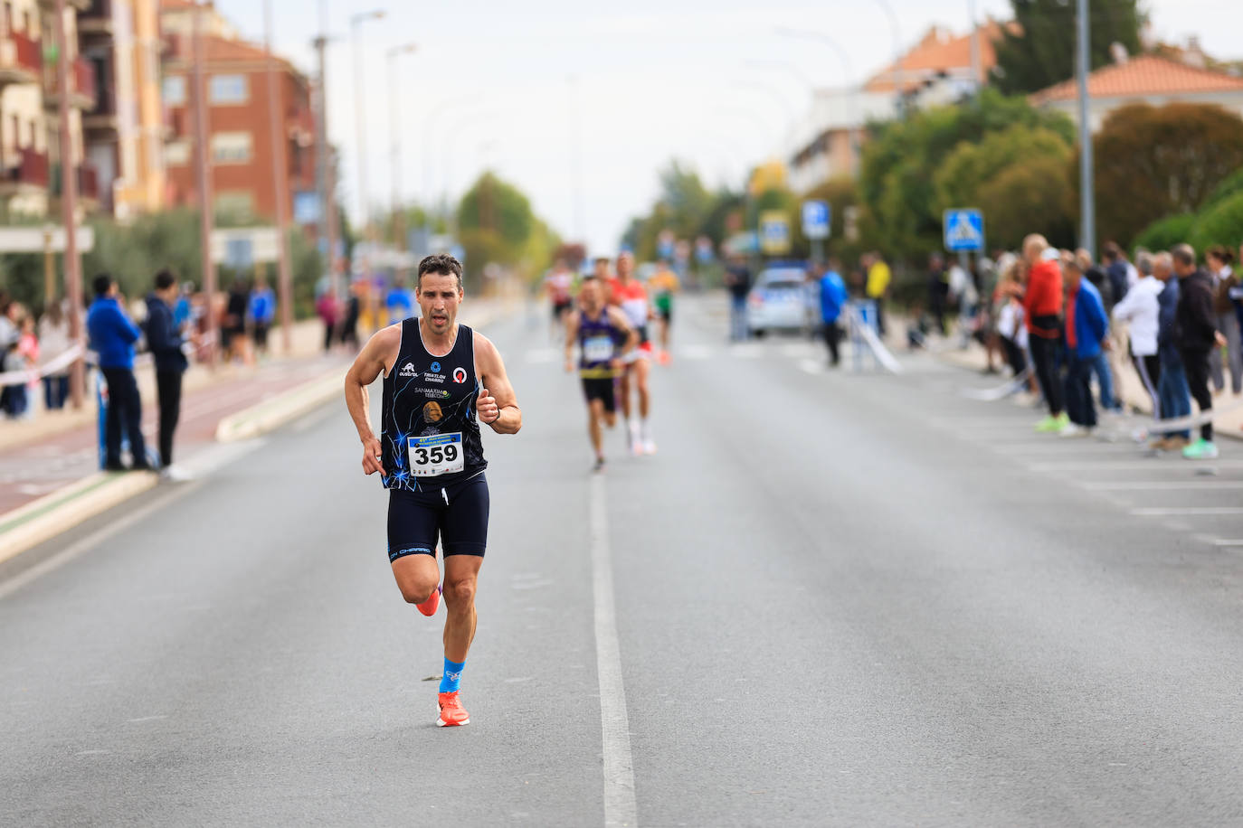 Jesús Prieto y Sandra Santamaría se llevan la Media Maratón de la Diputación
