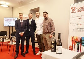 David Monaguillo, Víctor Rodríguez, José Manuel Pascua y Agustín Maíllo, en la II mesa redonda del Congreso Gastronómico de LA GACETA.