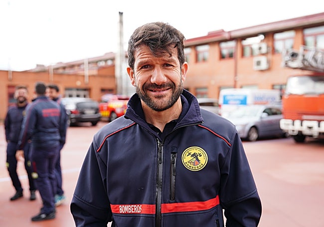 El cabo del Servicio de Extinción de Incendios y Salvamento de Salamanca, Miguel Ángel Ferreira.