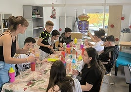 Taller creativo en el Área Joven de Santa Marta.