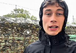 Jorge Rey, en la emisión de su último vídeo.