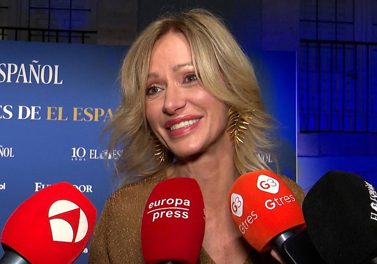 Susanna Griso, ante los medios de comunicación.