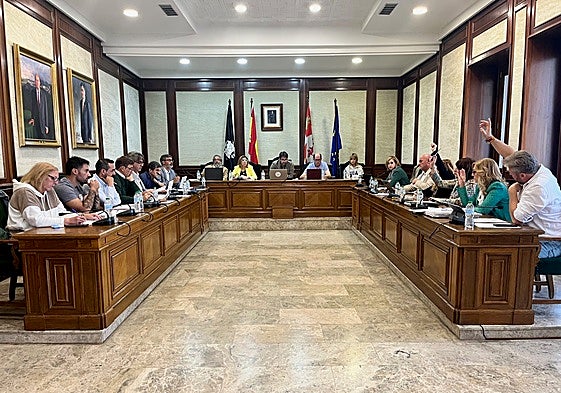 Imagen del último pleno celebrado en el Ayuntamiento de Béjar a finales del pasado mes de septiembre.