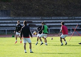 Entrenamiento de Salamanca UDS este jueves en Las Pistas.