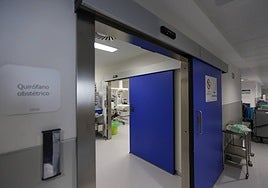 Imagen del quirófano obstétrico del Hospital de Salamanca.
