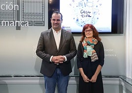 David Mingo y Marta Gutiérrez en la presentación de «Provincia Creativa».