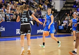Abby Meyers, en una acción del partido.