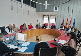 Imagen del pleno celebrado este jueves en el Ayuntamiento de Guijuelo.