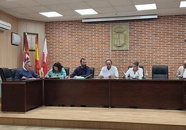 Concejales reunidos en el pleno.