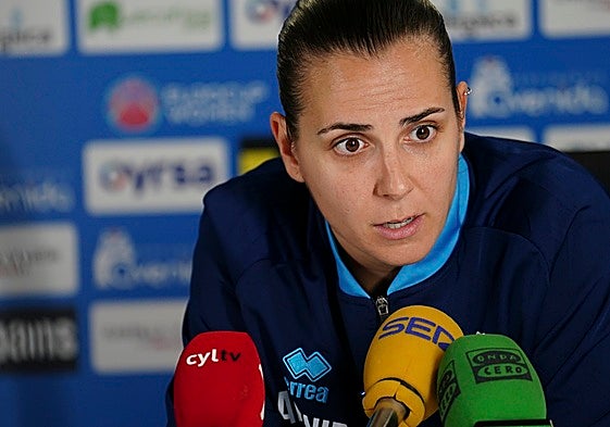 Andrea Vilaró, en una rueda de prensa de esta semana.