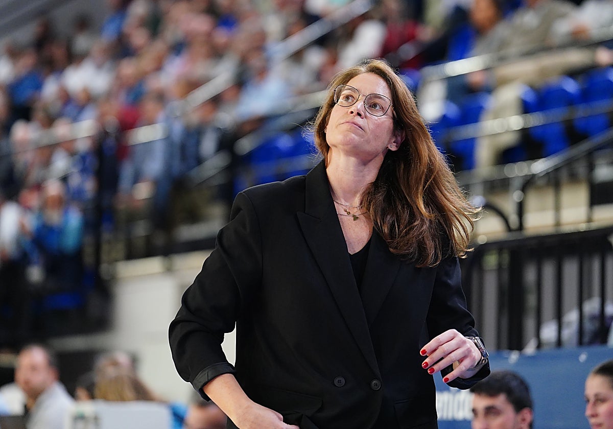 Anna Montañana, en el choque del miércoles contra el Panathinaikos.