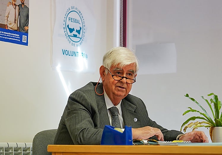 Godofredo García, presidente del Banco de Alimentos de Salamanca.