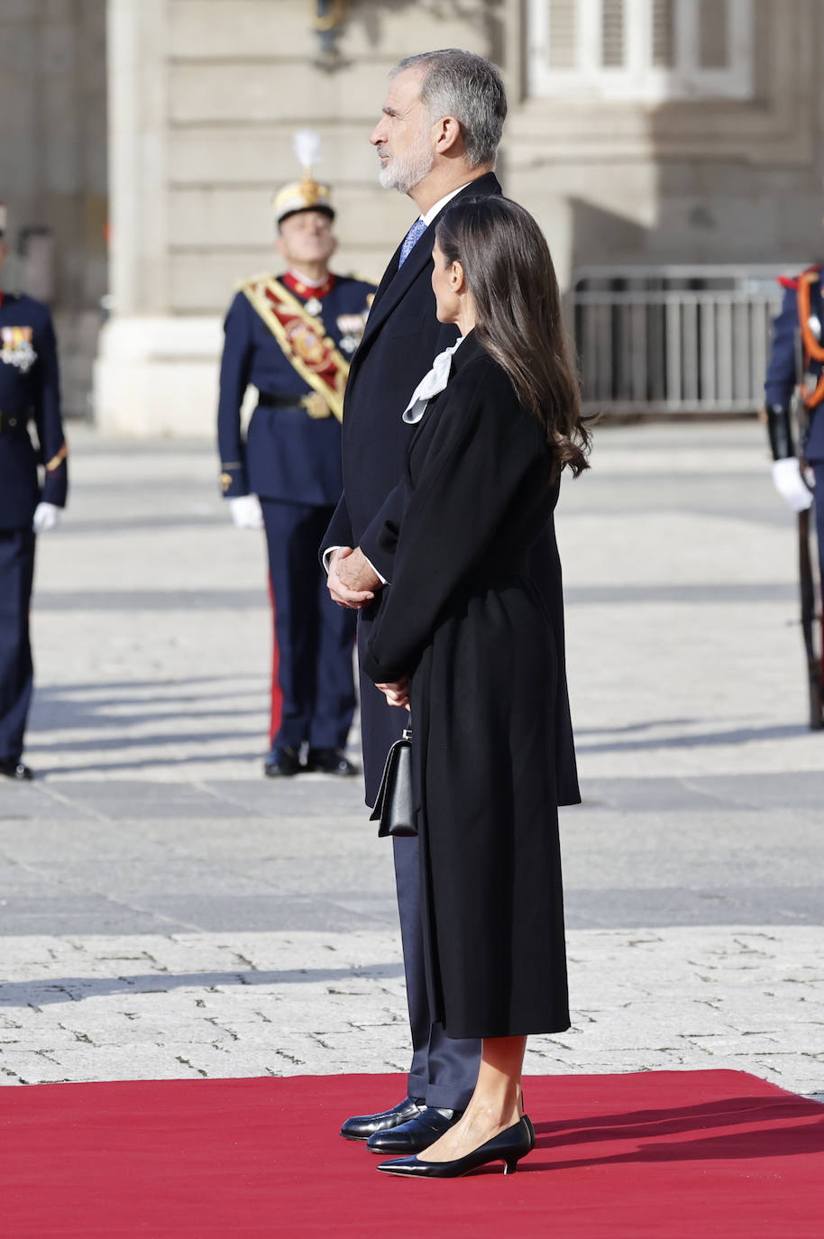 El elegante look con el que la reina Letizia ha acaparado todas las miradas del Palacio Real