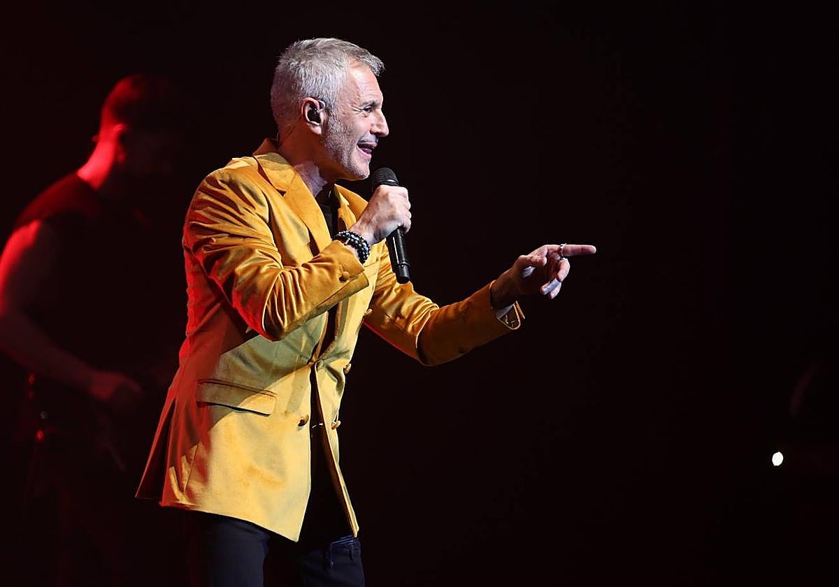 Sergio Dalma, durante su actuación en Salamanca el pasado noviembre.