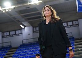 Montañana, tras el último partido en Würzburg.