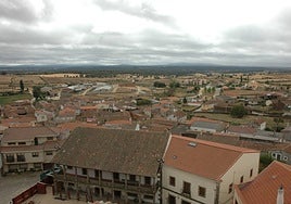 Vista aérea del municipio de Fuenteguinaldo