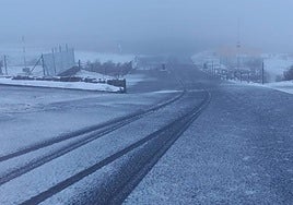 Imagen de las primeras nieves en La Covatilla.