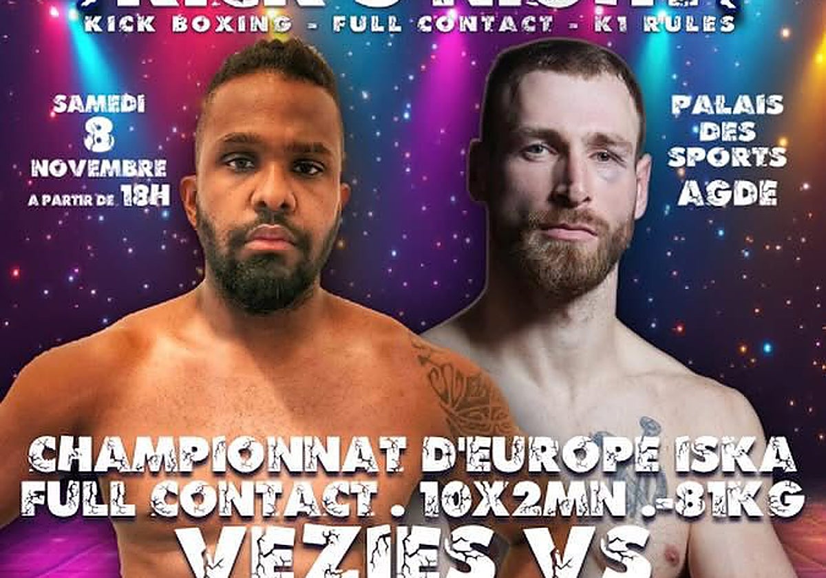 Cartel anunciador del combate.