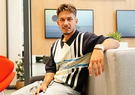 Palmero, el día de su presentación como jugador de Unionistas.