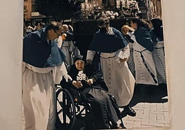 Imagen de Sor Francisca en la procesión extraordinaria de La Inmaculada.