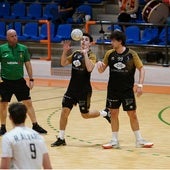 Sergio Nicolás y Álvaro Carretero, los dos máximos goleadores del BM Salamanca.